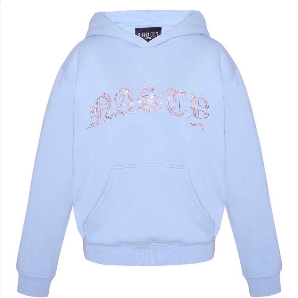 Hidden Cult powder blue hoody and matching sweats